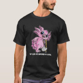 私の脚は折れたO-Lotl – 脚が折れたAxoLotl Tシャツ (正面)