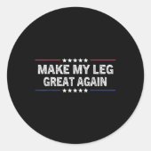 私の脚を再素晴らしび壊しおもしろいた脚の手術を行う ラウンドシール (正面)