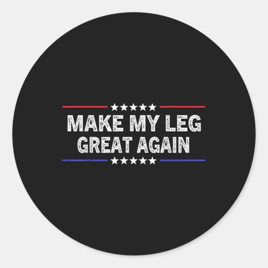 私の脚を再素晴らしび壊しおもしろいた脚の手術を行う ラウンドシール (正面)