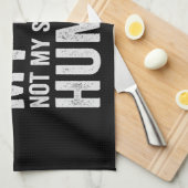 私の脚失ったはユーモアの切断の感覚ではない キッチンタオル (四つ折り)