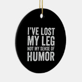 私の脚失ったはユーモアの切断の感覚ではない セラミックオーナメント (右)