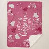 私の脚本とと結婚カスタムする シェルパブランケット (正面)