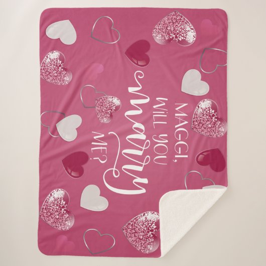 私の脚本とと結婚カスタムする シェルパブランケット (正面)