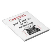 私の脚本に気を付けた脚本家 ノートパッド (アングル)