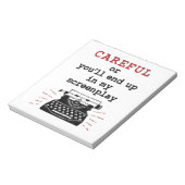 私の脚本に気を付けた脚本家 ノートパッド (回転)