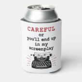 私の脚本に気を付けた脚本家 缶クーラー (缶裏面)