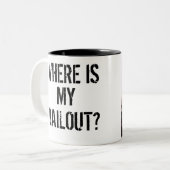 私の脱出はどこにありますか。 マグ-きれいにして下さい ツートーンマグカップ (正面左)