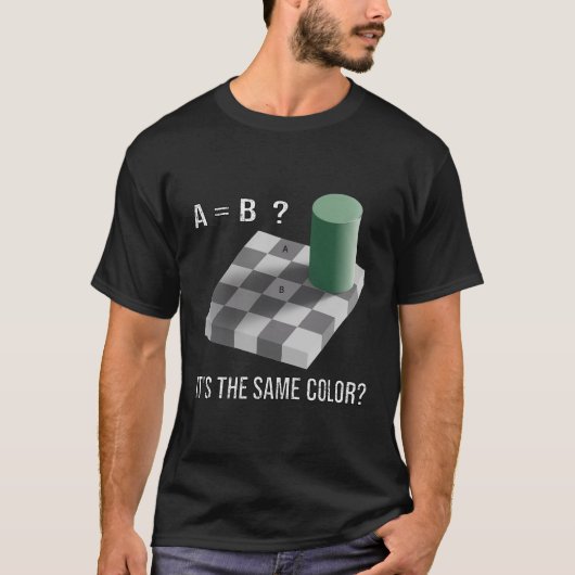 私の脳がシャツの光の錯覚Sだ Tシャツ (正面)