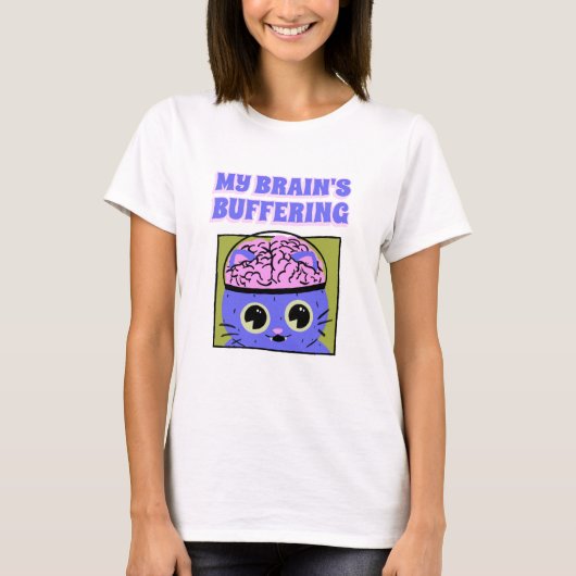 私の脳のバッファ認識の科学 Tシャツ (正面)