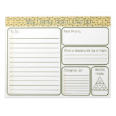 私の脳のリストにダンプ ノートパッド (正面)