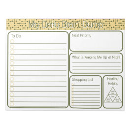 私の脳のリストにダンプ ノートパッド