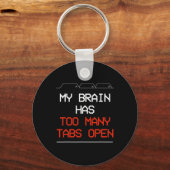 私の脳はタブが多すぎる キーホルダー (正面)
