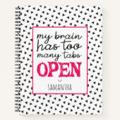 私の脳はタブが多すぎる ノートブック (正面)