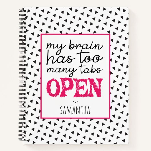 私の脳はタブが多すぎる ノートブック (正面)