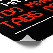 私の脳はタブが多すぎる ポスター (角)