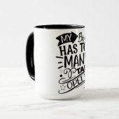 私の脳はタブが多すぎる マグカップ (正面左)