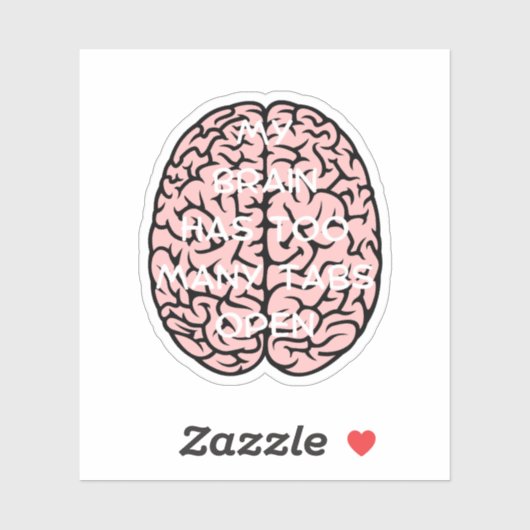 私の脳はタブが多すぎる,脳タブ,科学 シール (シート)