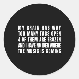 私の脳はタブを開き過ぎる ラウンドシール