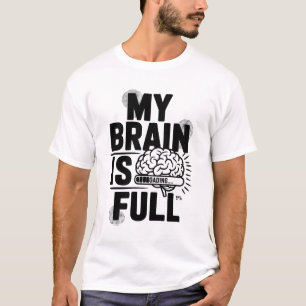 私の脳は完全なロードおもしろいバーグラフィックティー   S Tシャツ