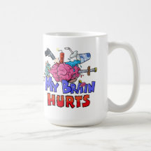 私の脳は暗いユーモアを痛める