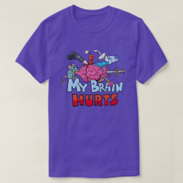 私の脳は暗いユーモアを痛める Tシャツ