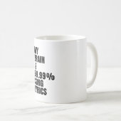 私の脳は歌詞のコーヒーマグ コーヒーマグカップ (正面右)