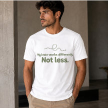 私の脳は違うだけで劣ってるわけじゃない ADHD Tシャツ