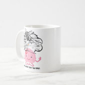 私の脳は開いているタブの数が多すぎる – やる気を起こさせる Mug コーヒーマグカップ (正面左)