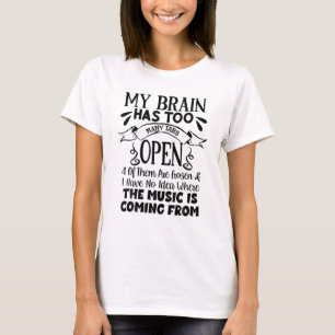 私の脳は開き過ぎたタブを持っている Tシャツ