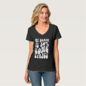 私の脳は80%の歌の歌詞だ Tシャツ (正面フル)