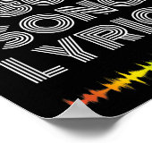 私の脳は80%の歌の歌詞の音楽おもしろい愛好家 ポスター (角)