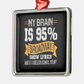 私の脳は95ブロードウェイ歌詞女優演技 メタルオーナメント (左)
