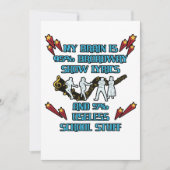 私の脳は95%ブロードウェイショー歌詞俳優の女優 サンキューカード (正面)