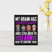 私の脳は、てんかん認識度サバイブの超大国を持っている カード (黄色い花)