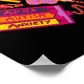 私の脳はAaa Adhd自閉症の不安によって動いている ポスター (角)