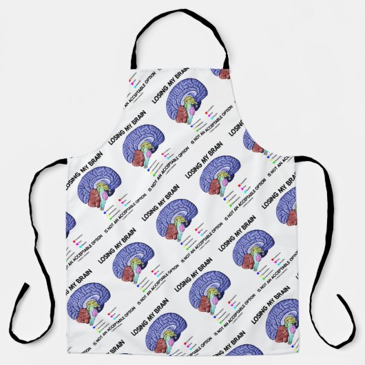 私の脳を失うことは受け入れ可能な選択肢ではない エプロン (正面)