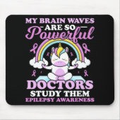 私の脳波は非常に強力な医師が彼らを勉強 マウスパッド (正面)