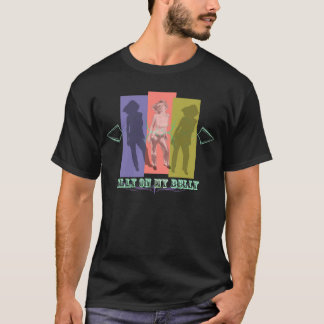 私の腹で間抜け Tシャツ