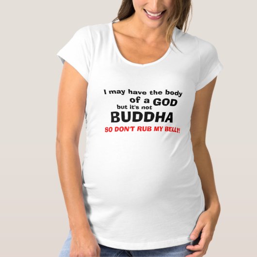 私の腹をこするな! Tシャツ (正面)