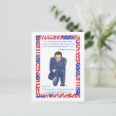 私の膝のポスト感動的カードに ポストカード (スタンド正面)