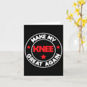 私の膝素晴らしの再びおもしろい傷害手術の回復 カード (黄色い花)