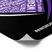 私の膵臓がんの記憶に紫のパパの贈り物 ポスター (角)