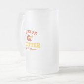 私の膵臓の糖尿病患者のギフトのような憶病者があないで下さい フロストグラスビールジョッキ (正面左)