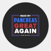 私の膵臓の糖尿病素晴らし型を1にする ラウンドシール (正面)