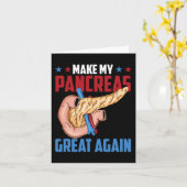 私の膵臓を再び素晴らし糖尿病性1型Diabeにする カード (黄色い花)