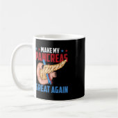 私の膵臓を再び素晴らし糖尿病性1型Diabeにする コーヒーマグカップ (左)