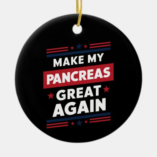 私の膵臓を再素晴らし度糖尿病認識度 セラミックオーナメント (正面)