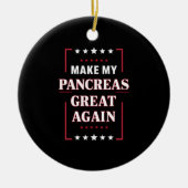私の膵臓を再素晴らし度糖尿病認識度 セラミックオーナメント (正面)