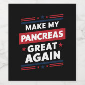 私の膵臓を再素晴らし度糖尿病認識度 ワインラベル (シングルラベル)