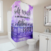 私の自己の価値は他の人によって決定されない シャワーカーテン (インサイチュ)